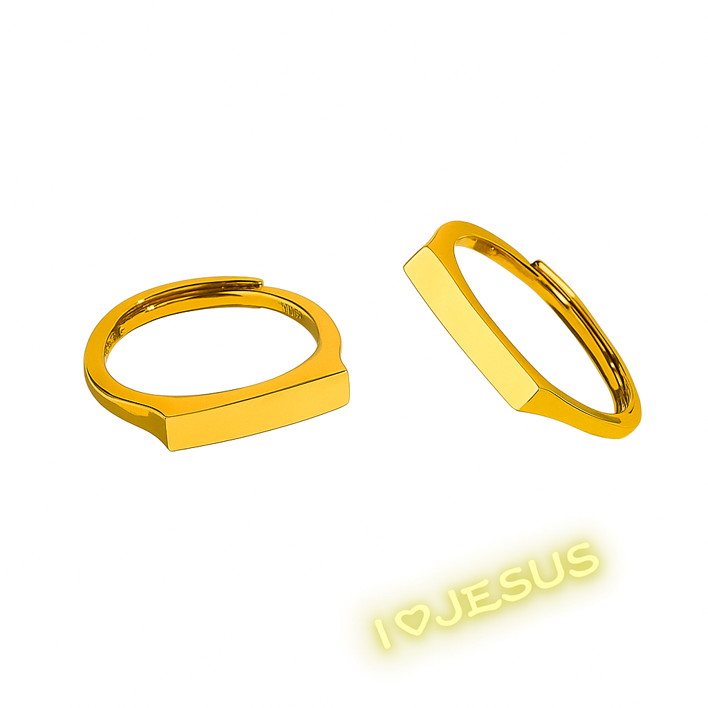 Light Sculpted Faith Ring