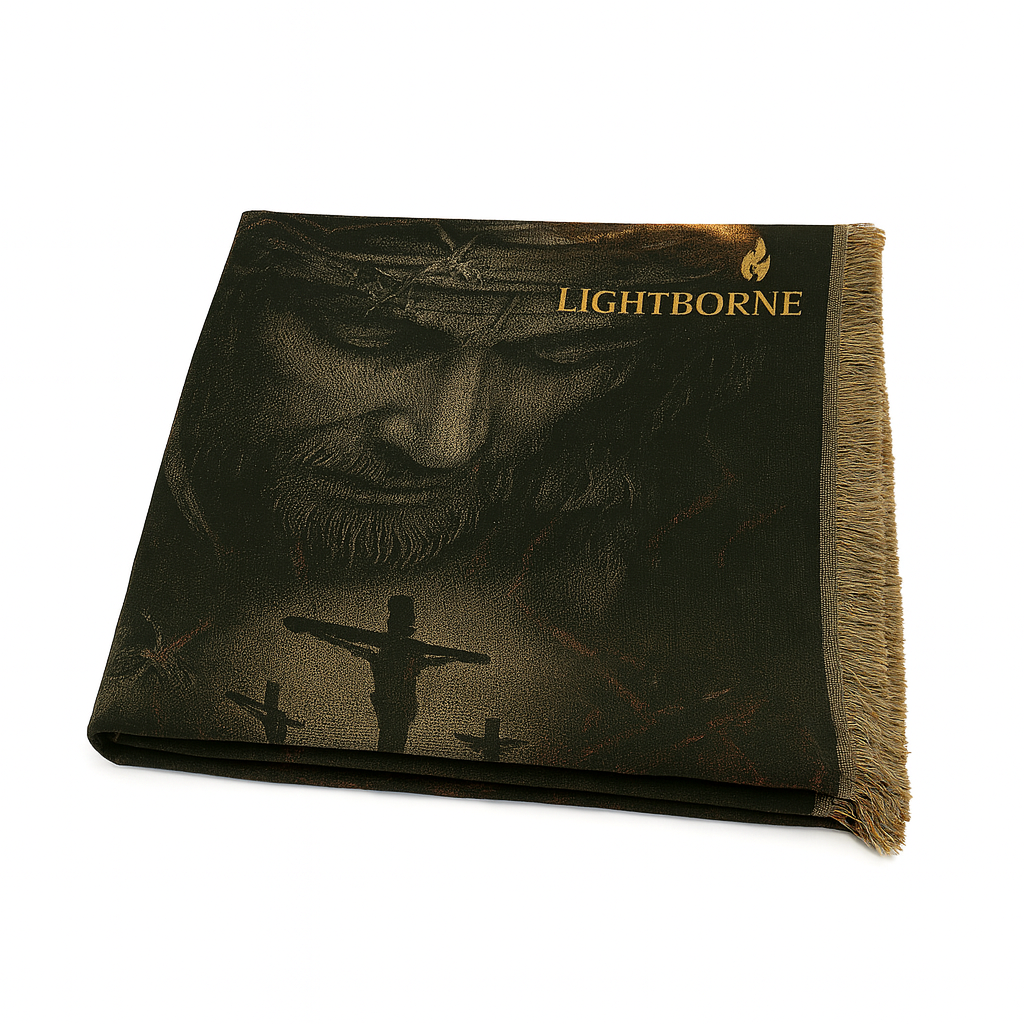 The Weight Of Redemption Woven Blanket