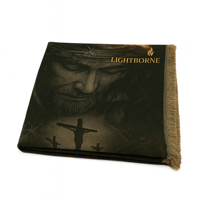 The Weight Of Redemption Woven Blanket