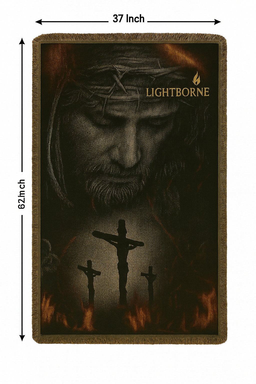 The Weight Of Redemption Woven Blanket