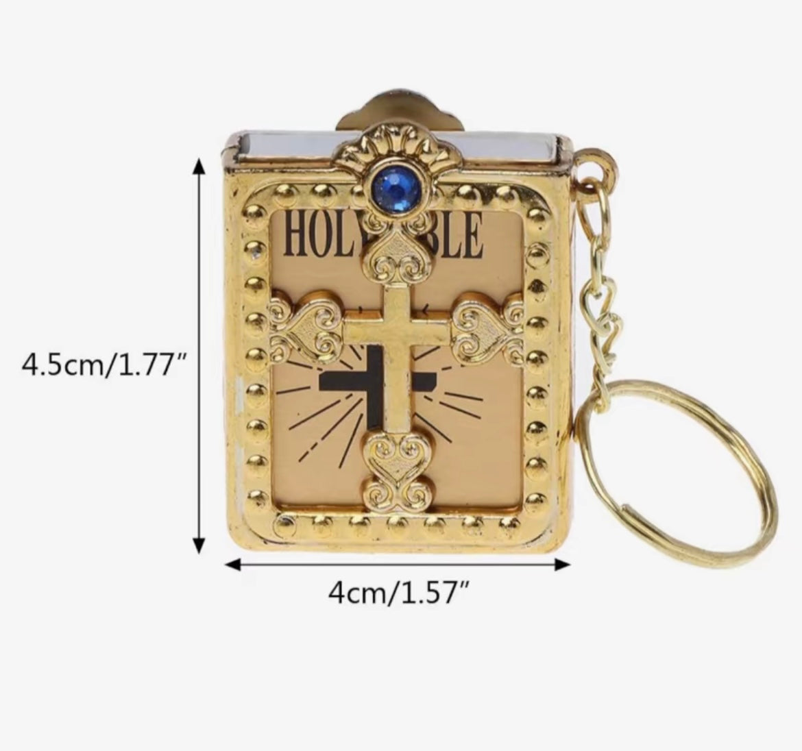 Pocket Christian Bible Keychain