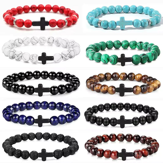 Prayer Beads Cross Bracelets
