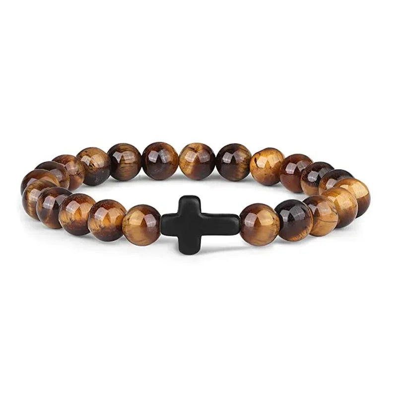 Prayer Beads Cross Bracelets