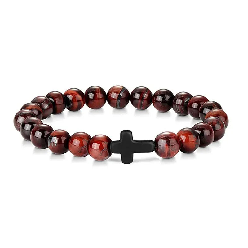 Prayer Beads Cross Bracelets