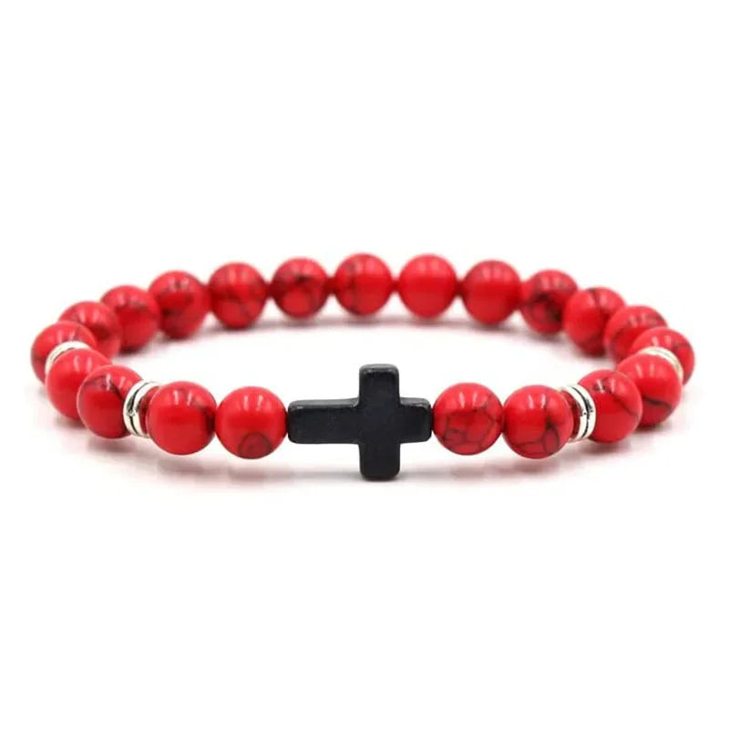 Prayer Beads Cross Bracelets