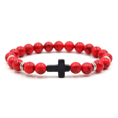 Prayer Beads Cross Bracelets