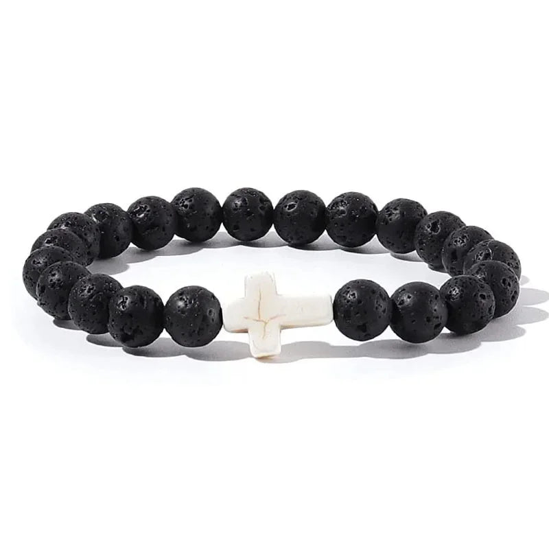 Prayer Beads Cross Bracelets