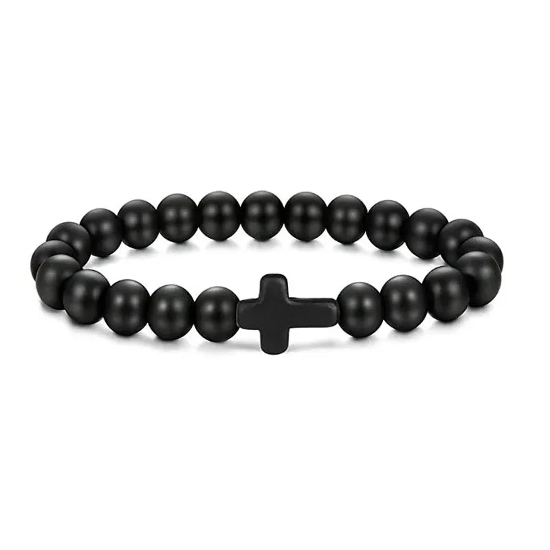 Prayer Beads Cross Bracelets