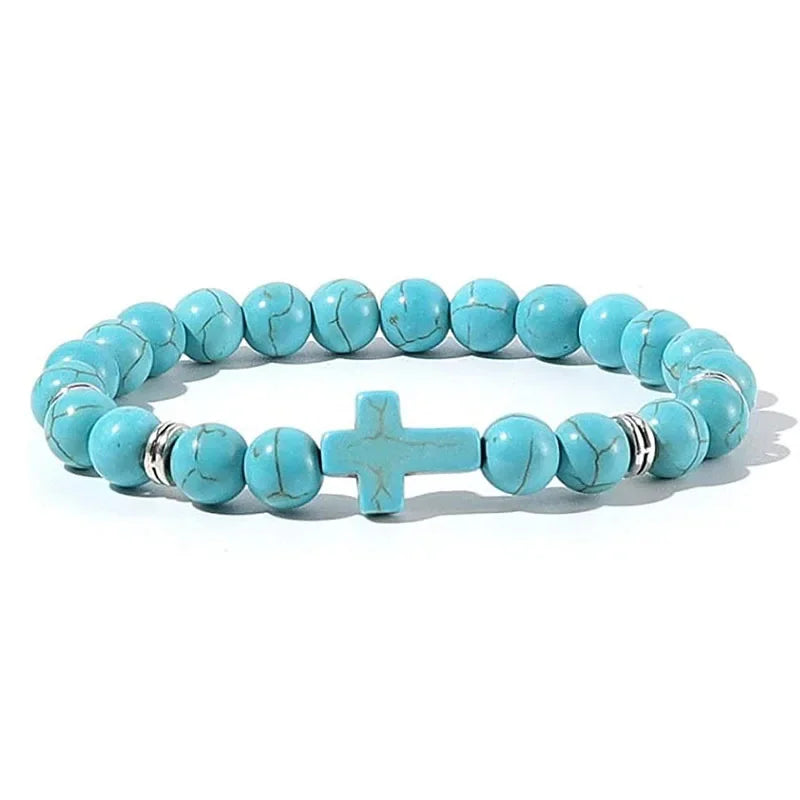 Prayer Beads Cross Bracelets
